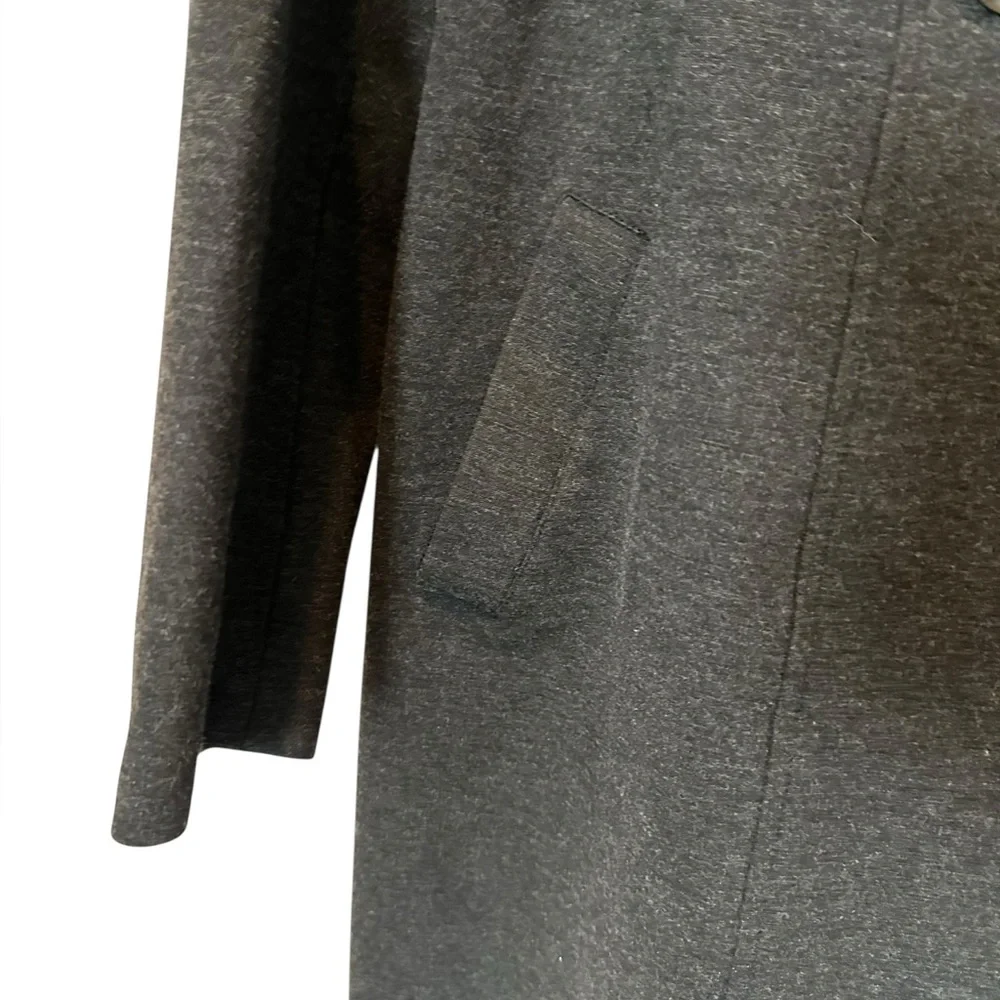 CABI style #648 Casablanca Ponte Double Breasted coat/jacket charcoal gray sz L - Picture 6 of 8